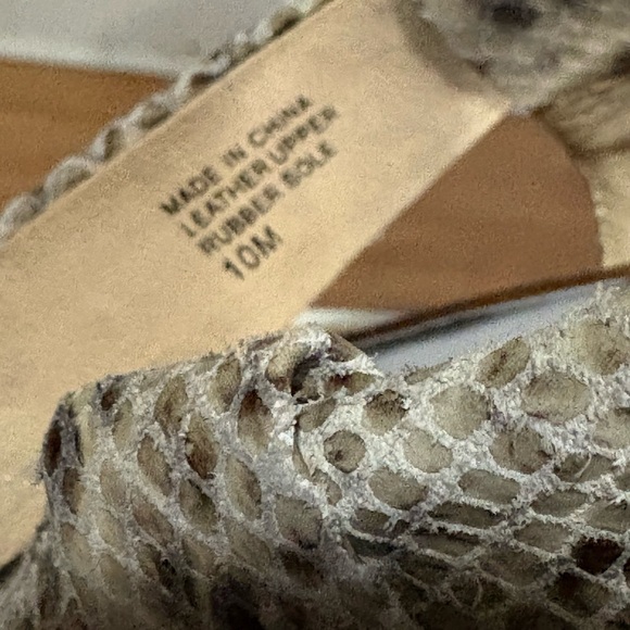 Michael Kors Beige Snake-Print Slingback Heels - Picture 5 of 6